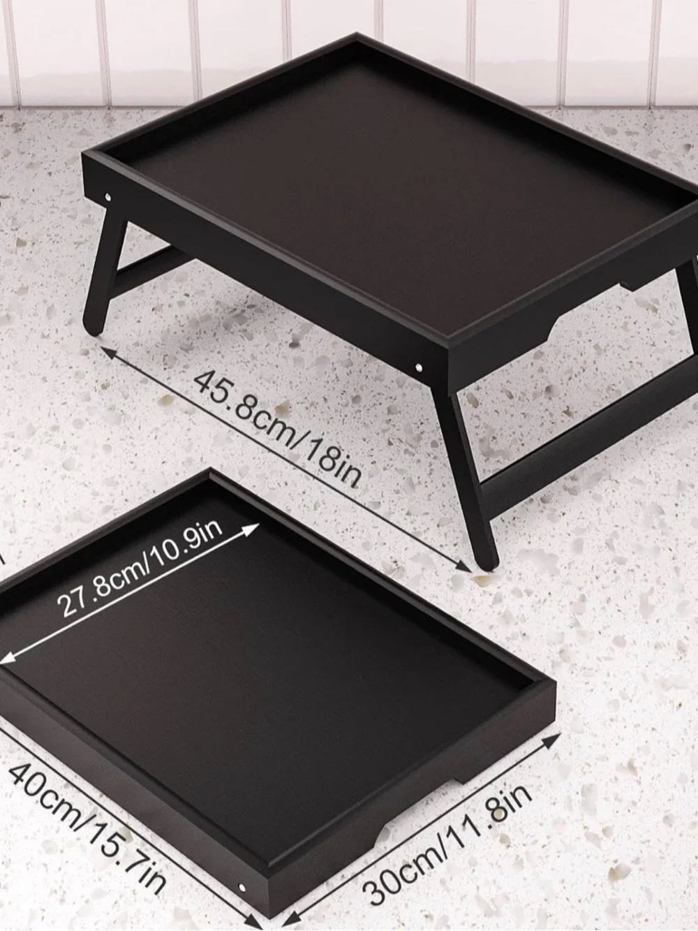 Black Folding Snack Tray - Home Party Supplies
